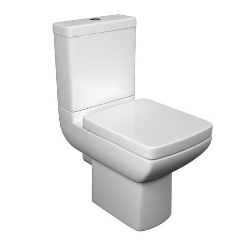 Pure Close Coupled WC Pan, Cistern and Soft Close Seat