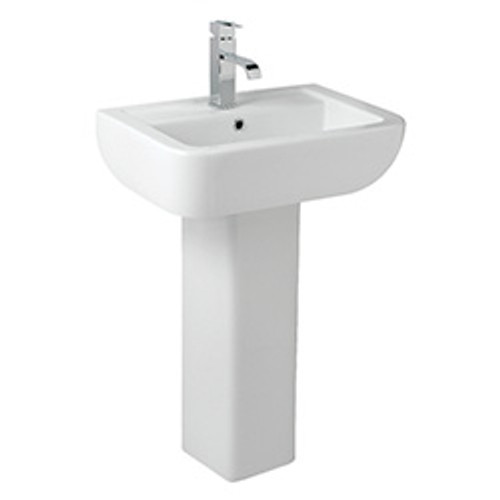  Options 600 550mm 1 Tap Hole  Basin and Pedestal 