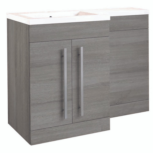 Matrix 2 Door L-Shaped Furniture Pack 1100mm Silver Oak 