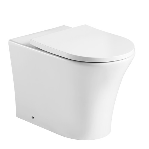 Kameo Rimless Back to Wall Pan and Soft Close Seat 
