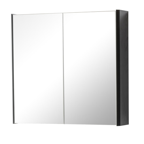 Arc Mirror Cabinet - Matt Graphite