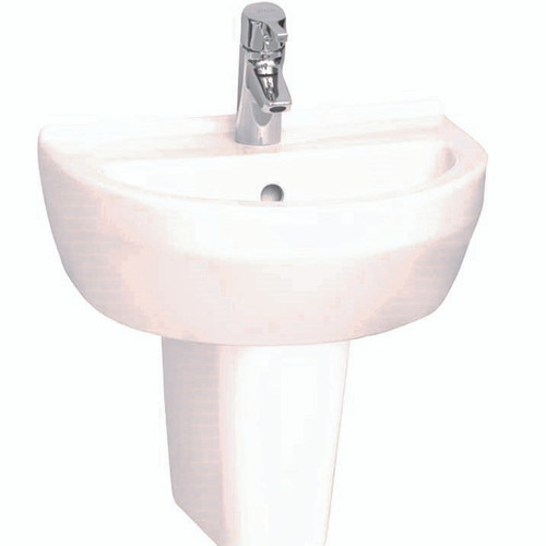 Style 450mm Cloakroom Basin and Semi Pedestal