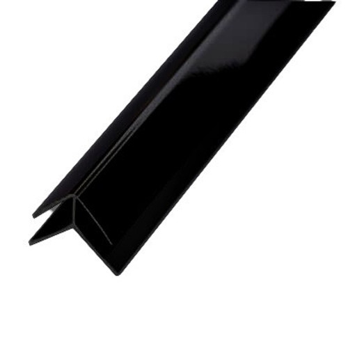 PVC Wall Panel - External Corner Black ABS 