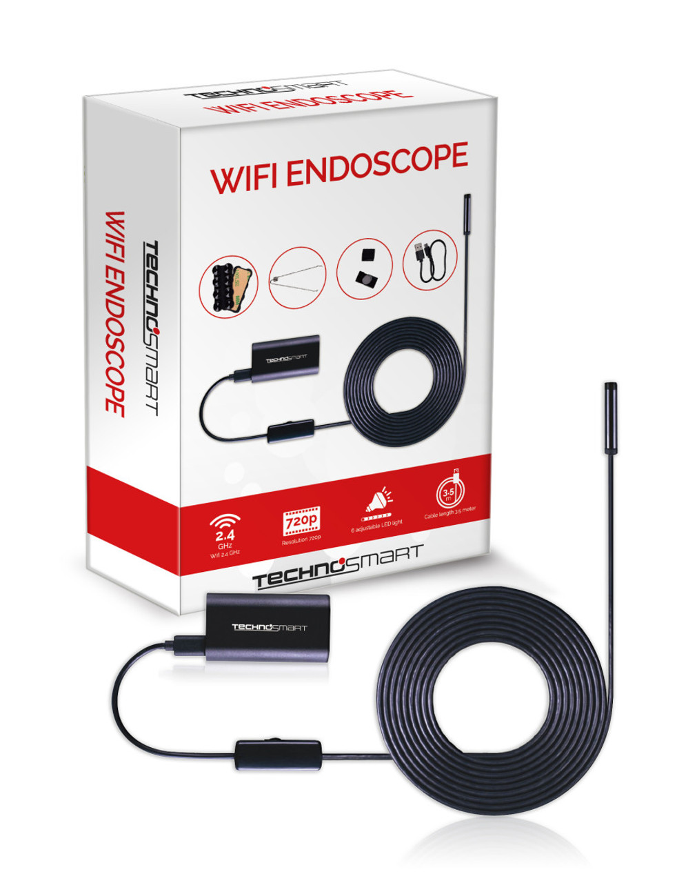 voorstel Oranje Grand Technosmart | Endoscoop Camera | Met WiFi | Mascot XL
