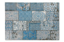 Medaillon vloerkleed | Azuurblauw| 140 x 200 cm