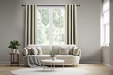 Verduisterende gordijnen | Beige ringen | 150 x 250 cm