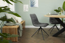 Lifa Living Moderne kuipstoelen in grijs, set van 2