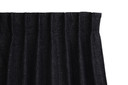 Zwarte Verduisterende Gordijnen | Haken, 150 x 260 cm