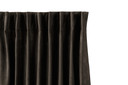 Donker Taupe Velvet Gordijnen | Haken, 150 x 250 cm