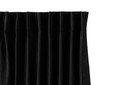 Zwarte Velvet Gordijnen | Haken, 150 x 250 cm