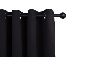 Verduisterende gordijnen | Zwart met ringen | 150 x 250 cm Verduisterende gordijnen | Zwart met ringen | 150 x 250 cm