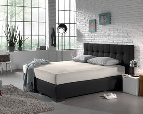 SleepMed Hoeslaken van katoen in creme, 90x200, soft finish, 4-pack SleepMed Hoeslaken van katoen in creme, 90x200, soft finish, 4-pack