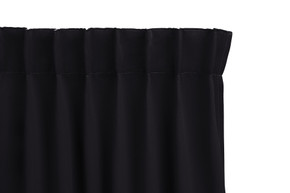 Verduisterende gordijnen | Zwart met haken | 300 x 250 cm Verduisterende gordijnen | Zwart met haken | 300 x 250 cm