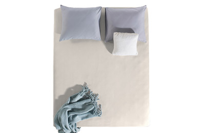 SleepMed Hoeslaken van katoen in creme, 140x200, soft finish, 4-pack