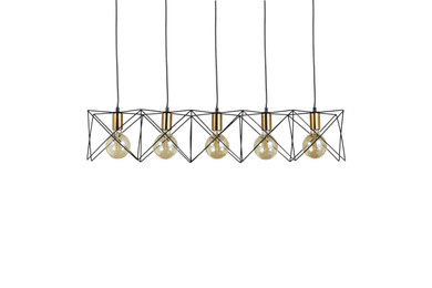 Hanglamp Kopervik | Metaal Geometrisch Frame, 93 x 19 x 19 cm