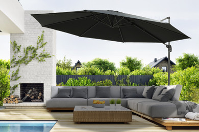 Zweefparasol met Hoes | 400 x 270 cm