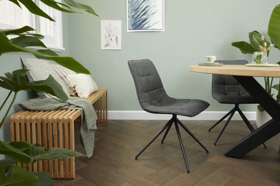 Lifa Living Moderne kuipstoelen in grijs, set van 2