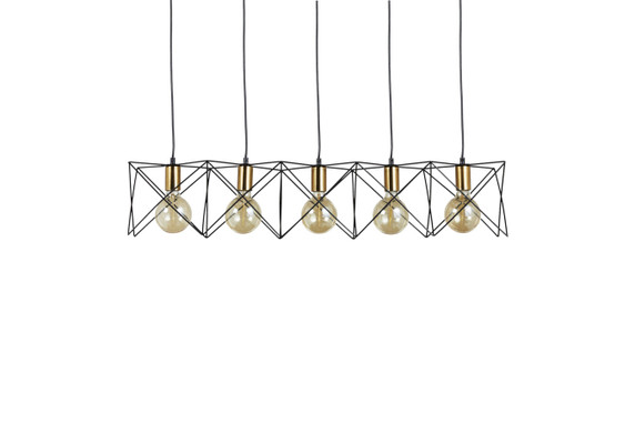 Hanglamp Kopervik | Metaal Geometrisch Frame, 93 x 19 x 19 cm