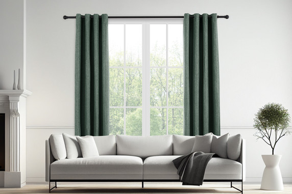 Groene Verduisterende Gordijnen | Ringen, 150 x 260 cm 