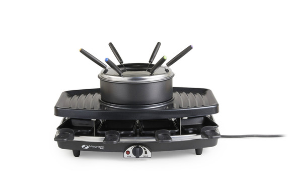 3-in-1 Gourmet-, Fondue- en Raclette Grill | 1100 W