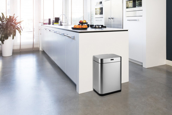Prullenbak met Sensor | Zilver, 60 L