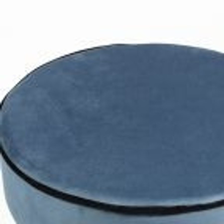 Fluwelen Kruk Ariël | Donkerblauw