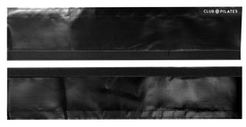 Club Pilates - CP Double Padded Vinyl Loop Covers - Black (Pair)