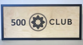 Club Pilates - 500 Class Plaque - Wood (14X32)