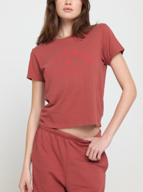SPIRITUAL GANGSTER - VISIONARY LILA TEE - ROSEWOOD