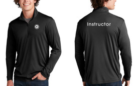 CLUB PILATES - MEN'S INSTRUCTOR QUARTER ZIP JACKET - BLACK