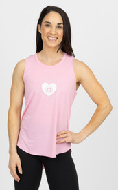 CLUB PILATES - PILATES HEALS TRIBLEND TANK - PINK