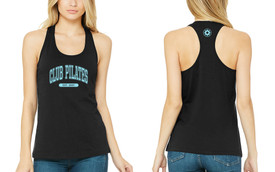 CLUB PILATES - VARSITY CP RACERBACK TANK - BLACK