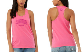 CLUB PILATES - VARSITY CP RACERBACK TANK - CHARITY PINK