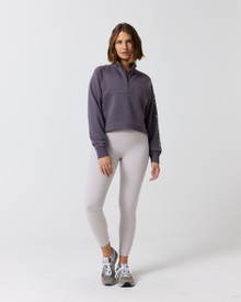 CLUB PILATES - HALF ZIP SWEATSHIRT - NIGHTSHADE