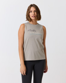 CLUB PILATES - MUSCLE TANK - OLIVE