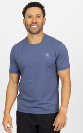 CLUB PILATES - MEN'S SHORT SLEEVE MANDALA TEE - MEDIUM BLUE/BLUE