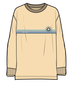 SPIRITUAL GANGSTER - CP STRIPE DENVER L/S TEE - MELLOW YELLOW