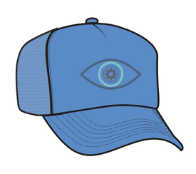 SPIRITUAL GANGSTER - CP EYES TRUCKET HAT - FRENCH BLUE