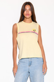 SPIRITUAL GANGSTER - BOWERY TANK - MELLOW YELLOW SUNSET STRIPE