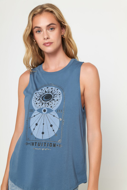 SPIRITUAL GANGSTER - JADE MUSCLE TANK - INTUITION