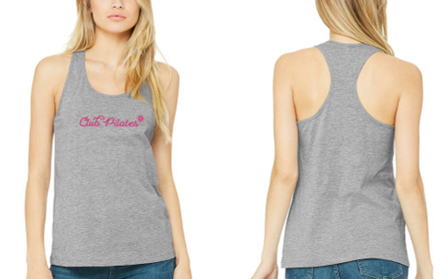 CLUB PILATES - CP SIGNATURE RACERBACK TANK - ATHLETIC HEATHER