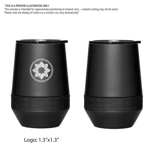 ELEMENTAL - 10OZ STEMLESS TUMBLER - BLACK