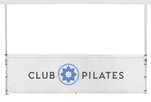CP - 10' Railskirt Single Sided Custom Print Kit - White (Drop Ship)