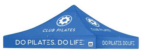 Club Pilates - Vented Replacement Top, 10' Full Bleed Digital Top