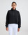 CLUB PILATES - FLEECE 1/2 ZIP - BLACK CP PUFF