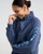 CLUB PILATES - FLEECE 1/2 ZIP - NAVY CP PUFF