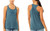 CLUB PILATES - STACKED CP RACERBACK TANK - DEEP TEAL
