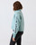 CLUB PILATES - FLEECE HALF ZIP SWEATSHIRT - DUSTY TEAL