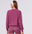 33 THREADS - EASE CREW SWEATSHIRT - WINEBERRY