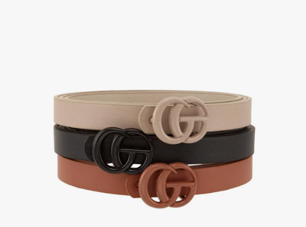 BELT COLOR BUCKLE THIN